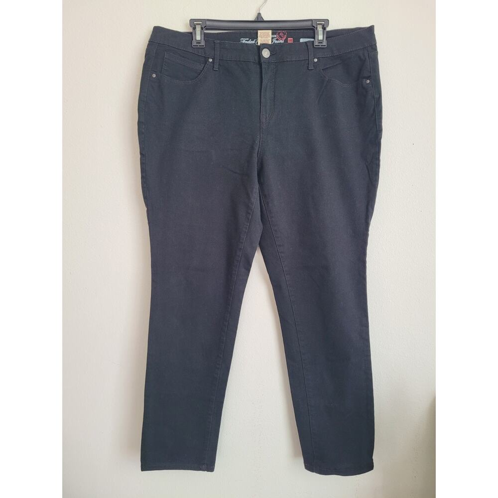 Faded Glory Ultimate Skinny Black Jeans Women's Size 18A